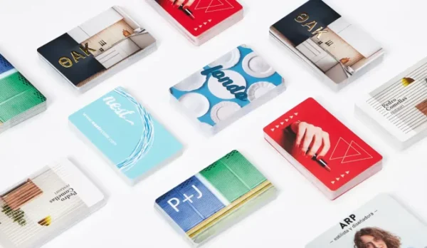 die cut business cards