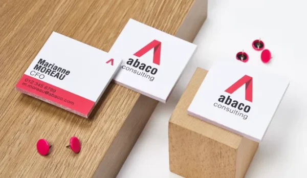 square shaped business cards