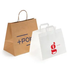 durable paper takeaway bags