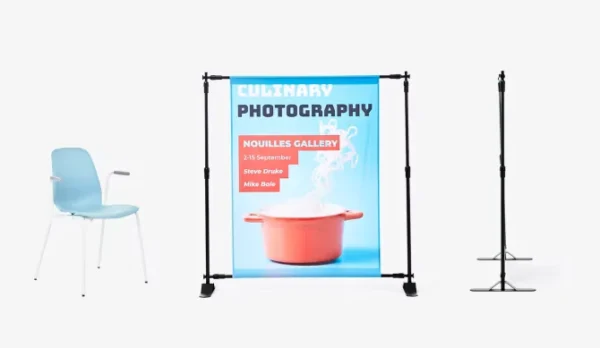 telescopic banner stand